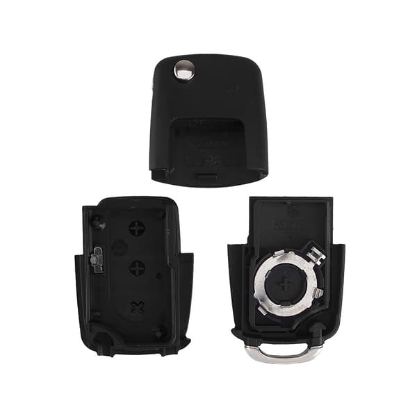 Udskiftning af bilnøgle med 3 knapper til Volkswagen VW Golf Passat Sort Black one size