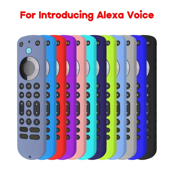 Silikonfodral - Antihalkhölje för Alexa Voice Remot Lavender gray