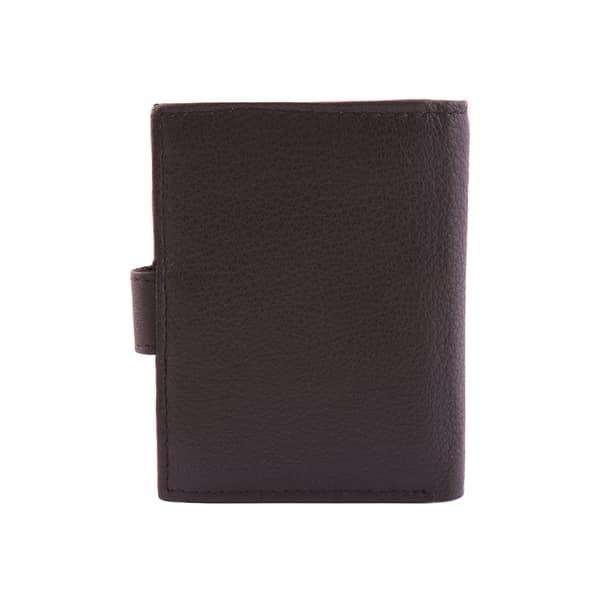 Pieni nahkalompakko läpällä Musta Black one size