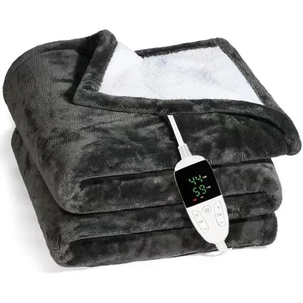 Vaskbar varmefilt med innebygd timer, 150W, 150x180cm