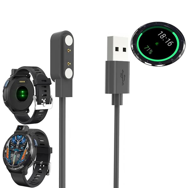 USB Oplader Holder Opladningskabel Stand Strømadapter Station Til