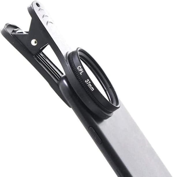 Telefonkameraobjektiv 37mm Cpl Polarisert Objektiv Clip-On Filterobjektiv