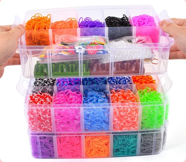 Superiso Loom Bands -setti - 28 000 kpl ja paljon lisätarvikkeita. Multicolor multifärg