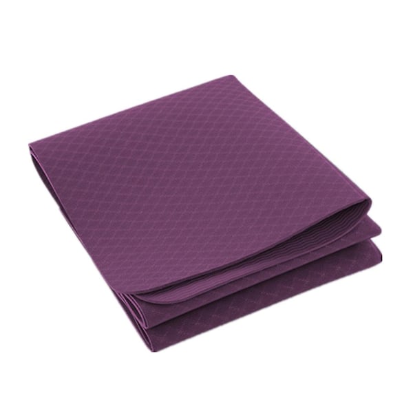 183*61*04cm Bärbar Yogamatta Vikbar Gymnastikmatta purple