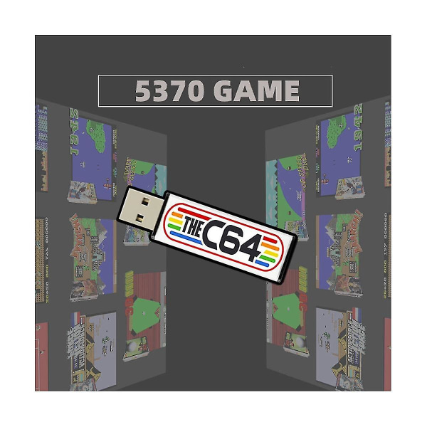 USB Stick för C64 Mini Retro Spelkonsol Plug And Play USB Stick U Disk Game Disk med 53