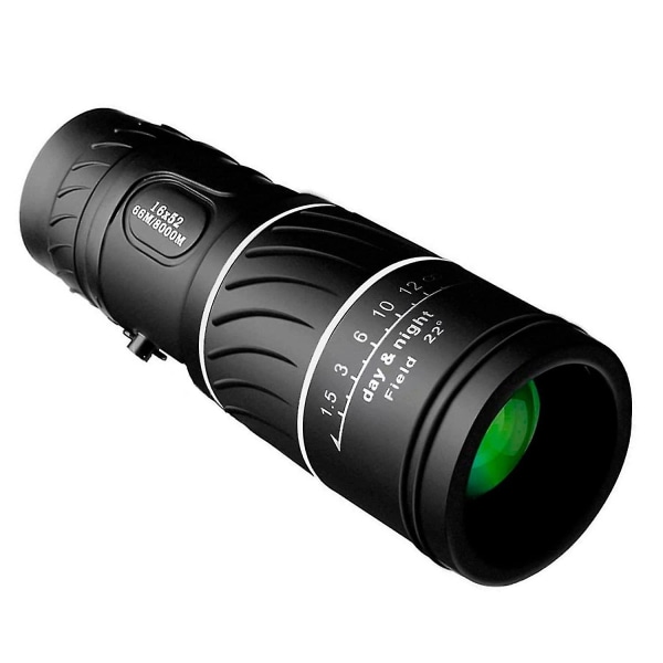 Monokulärt teleskop, kraftfullt 16x52 Hd Fmc Low Light Night Vision Funktion 66m / 8000m Wit