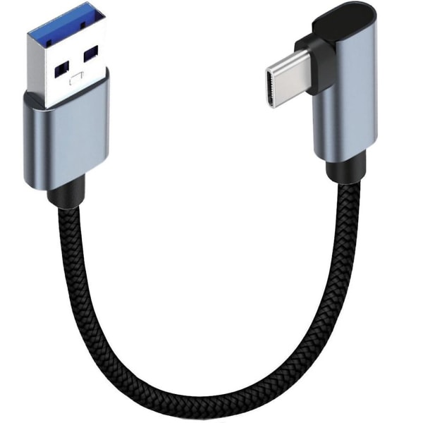 Flexibel typ C-kabel typ C till USB A laddningskabel och datakabel 5meters Elbow