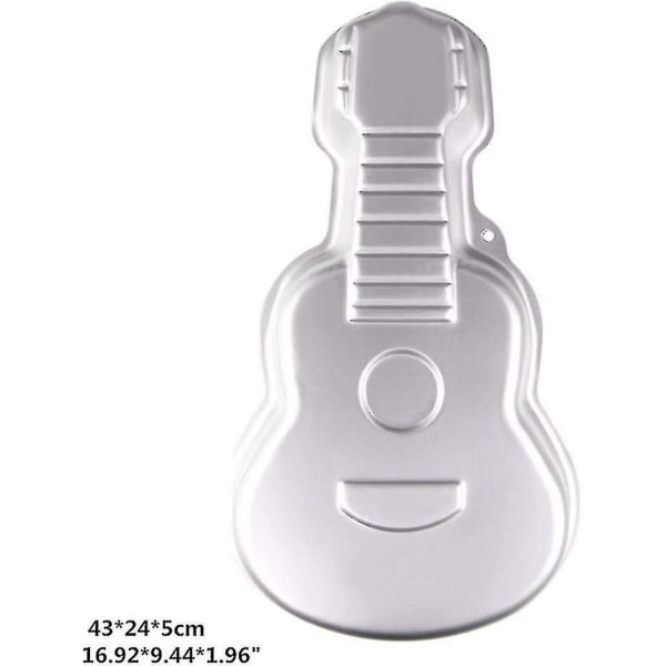 3d aluminium tårtform gör det själv gitarr form form Födelsedag form Köksmaterial Cowo