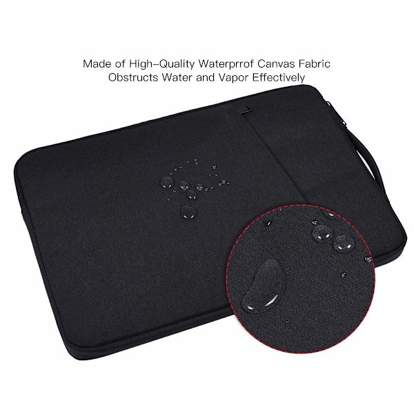 Laptopfodral 13.3 tum canvas Svart Sort
