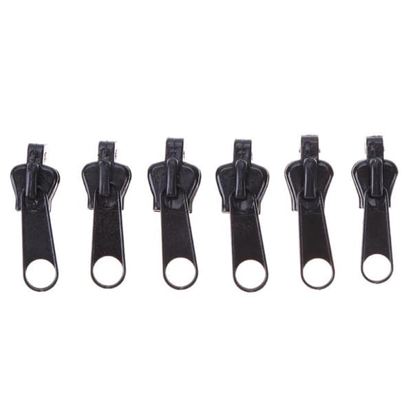 6Pack Instant Fix Zipper Repair Kit Replacement Zip Slider DIY A A one size