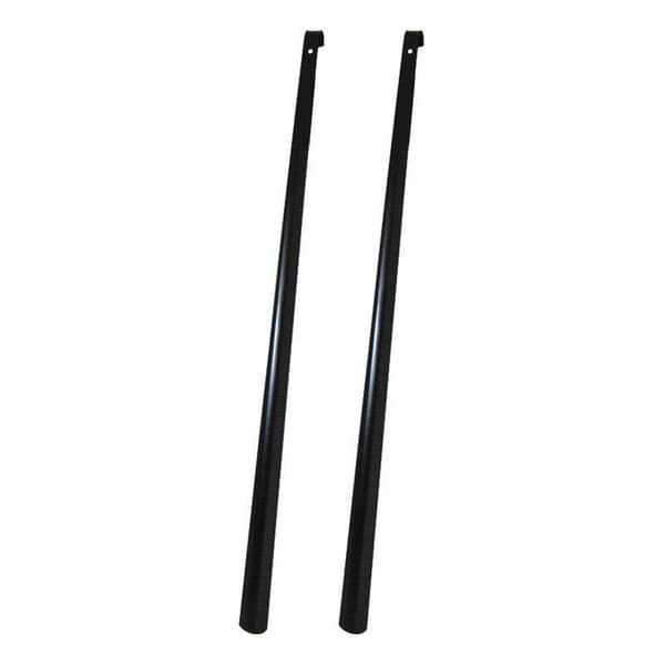 2-Pack - Skohorn i Metall - Extra Lång - 80cm Black Black 2-Pack