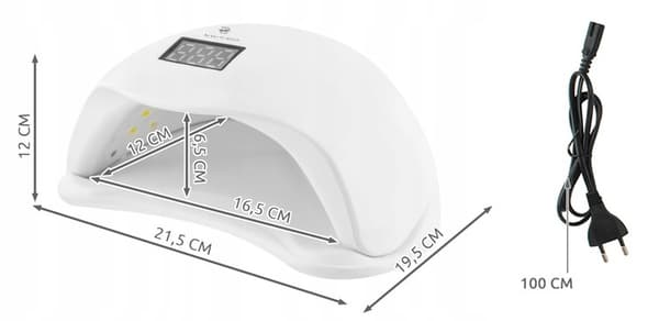 UV-lampe til gellak 48w med bevægelsessensor White Vit