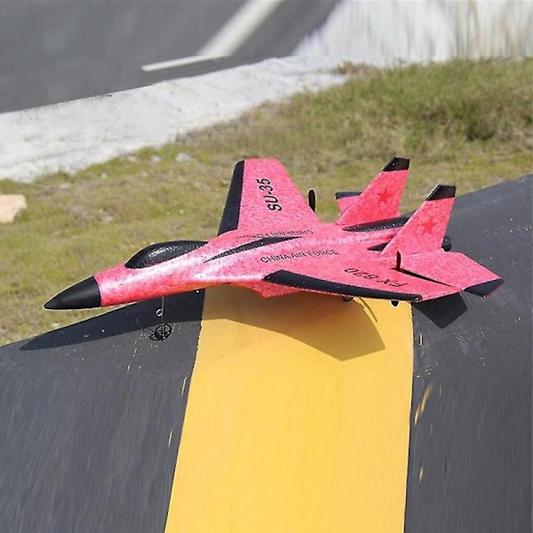 Su 35 Avion Rc Fjärrkontroll Flygplan Controller Su-35 Fighter Modellplan Barn (Röd)