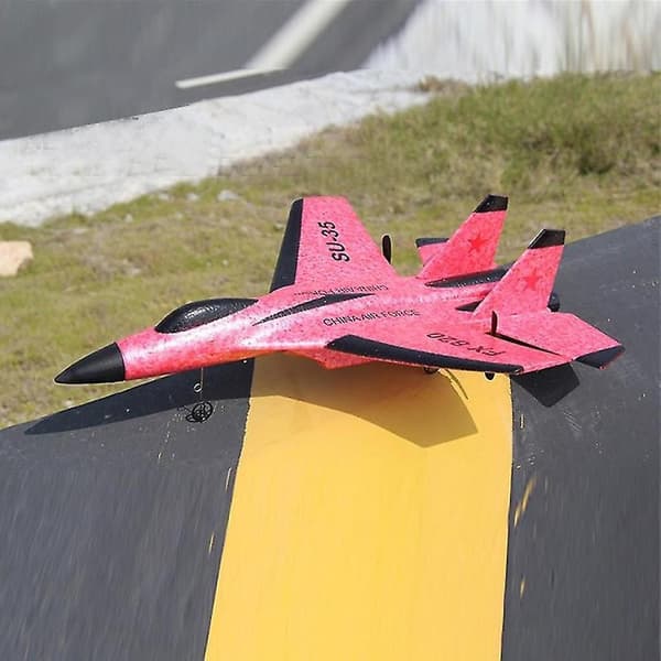 Su 35 Rc Fly Fjernkontroll Fly Kontroller Su-35 Jagerfly Modellfly Barn (Rød)