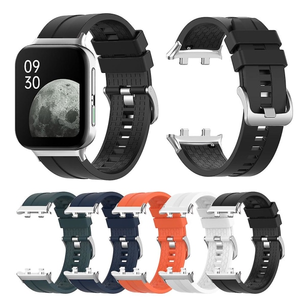 Justerbara armband för smartwatch, sportarmband i mjukt material White 42mm