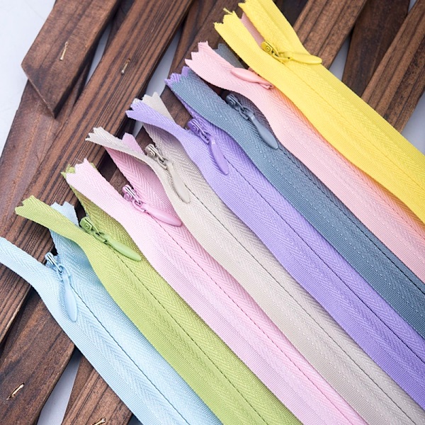 100 st 40 cm Flerfärgade Nylon Spiralblixtlås för Sömnad och Hantverk