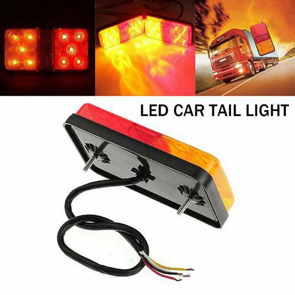 LED-baglygte til trailer, lastbil, campingvogn, båd (12*80V)