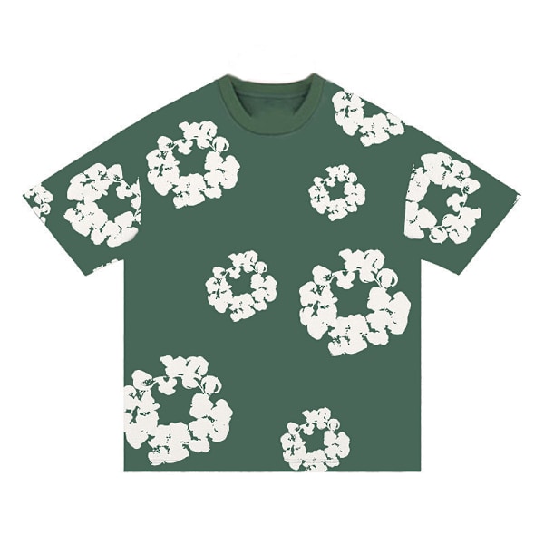 Herr Denim Tears Sommar Kortärmad Klädset Green Green XL