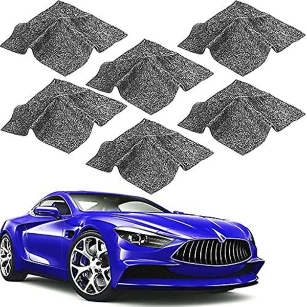 Paket med 6 Nano Sparkle-dukar, borttagning av repor på bilen, flersyftestrapreporationsduk, Nano Magic-duk