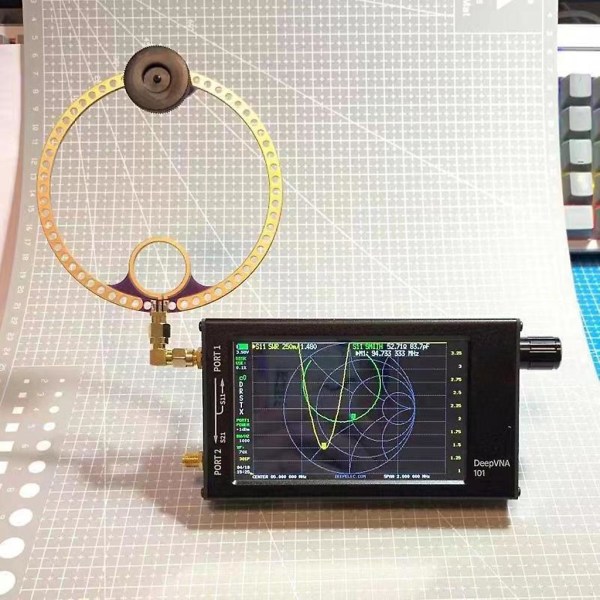 Donut Uv Uhf+vhf Fm Loop-antenn Liten antenn för Hfdy Dsp Dsp2