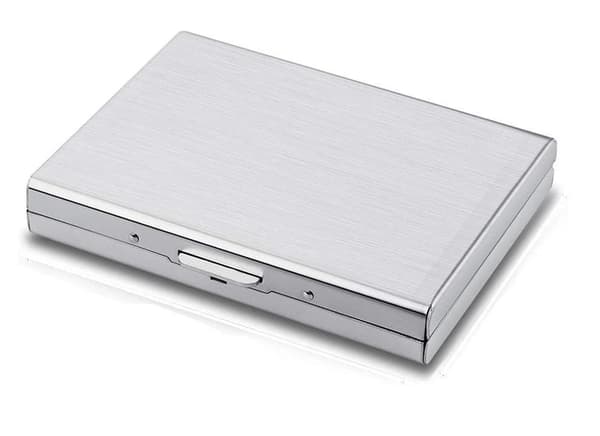 10 Fack XL Design Rustfrit Kortholder til mindst 10 kort Blue Blå