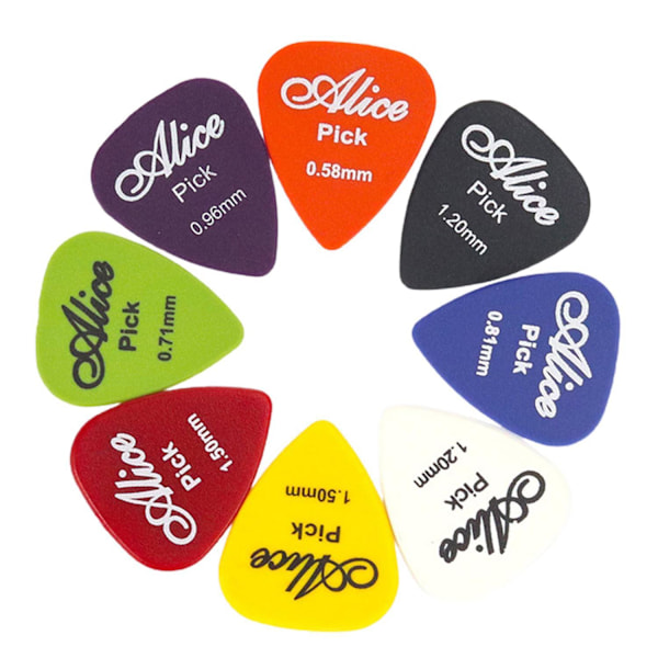 Stiliga Gitarrplektrum: 50-pack, Flera Färger & Tjocklekar Multicolor multifärg