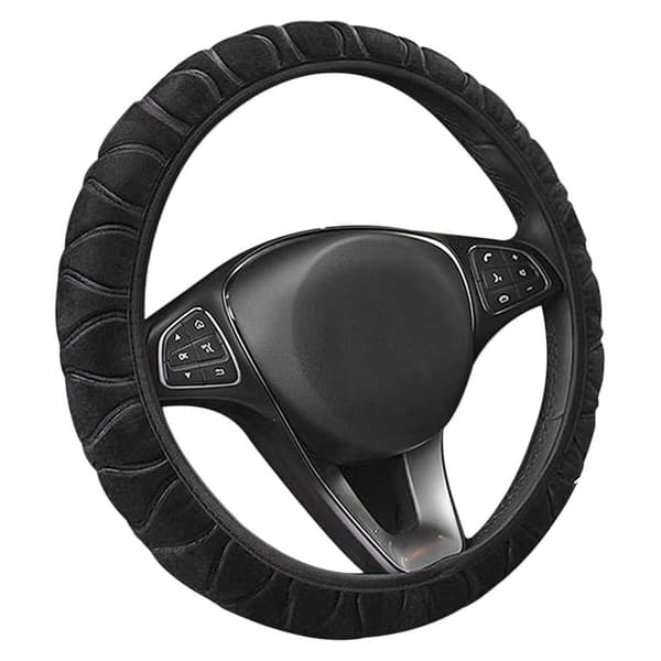 Ratovertræk / Ratmuffe / Ratbeskyttelse / Beskyttelse til Bilrat - Sort Black Svart
