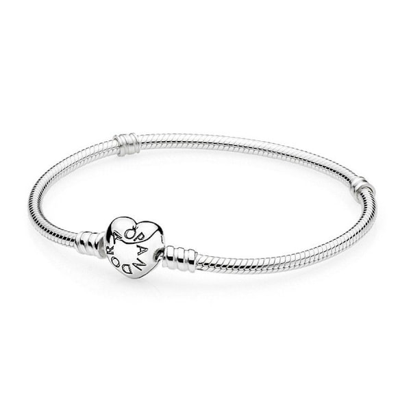 Moments Pandora Armband silverarmband med hjärtlås Ref. 590719 17