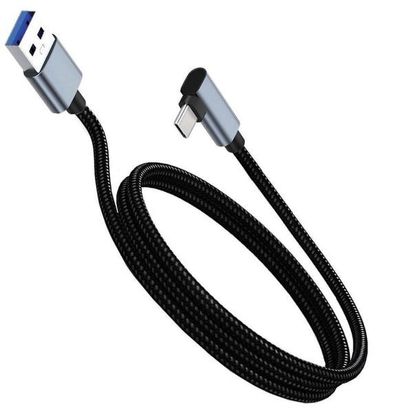 Flexibel typ C-kabel typ C till USB A laddningskabel och datakabel 3m Elbow