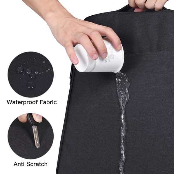 Laptopveske 13.3 tommer canvas Svart Sort