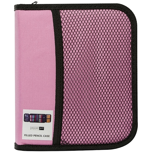 Pennfodral med innehåll Rosa Multicolor multifärg