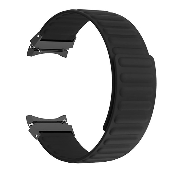 Magnetisk justerbar rem i kisel för Watch 5/5 Pro Smartwatch Black