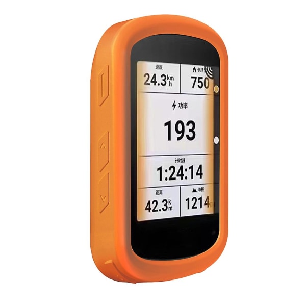 For-garmin Edge 840 Skin Case Shell Full Coverage Housing Sleeve Orange