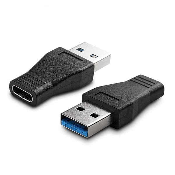 USB 3.0 - USB-C -sovitin, OTG-sovitin Black Svart