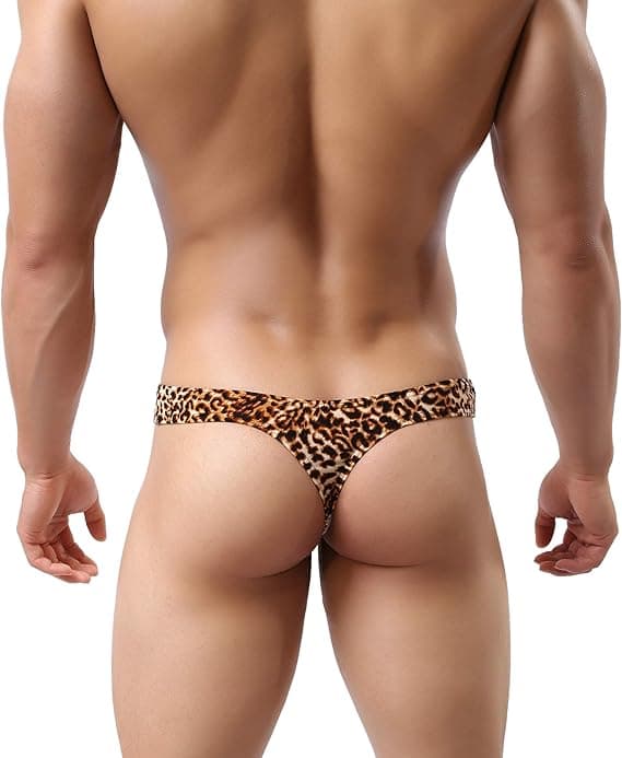 Leopardi stringit miehille alusvaatteet 2 kpl (XL)