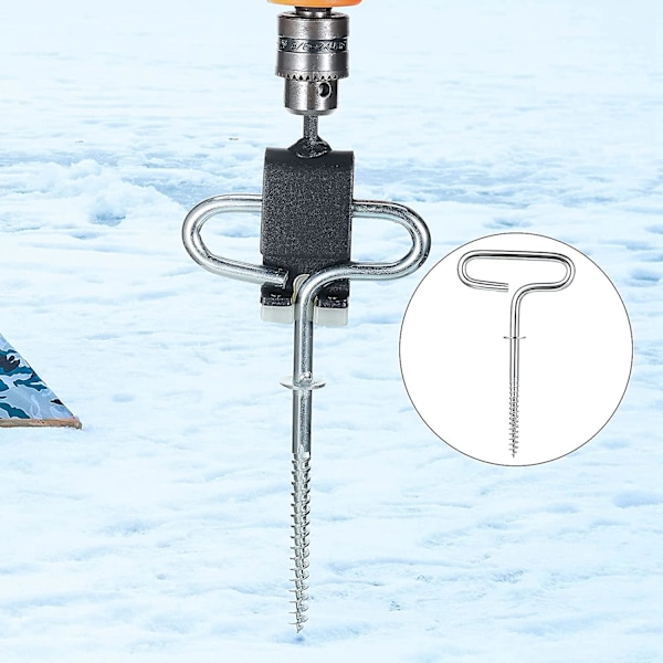 Isfiske Shelter Anchor Ice Shanty Anchor Utomhus Camping Tält Kolstål Tillbehör