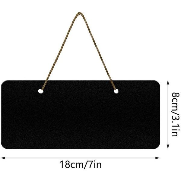 Ny, passande liten svart tavla Återanvändbar 10 st Mini svarta tavla Mini svarta tavla skyltar hängande