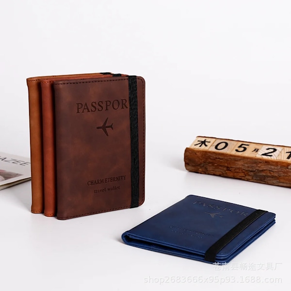 Passport Cover PU Leather Packet Card Case Wallet Purse Bags Pouch Women Men ID Credit Cards Passport Holder Travel Accessories