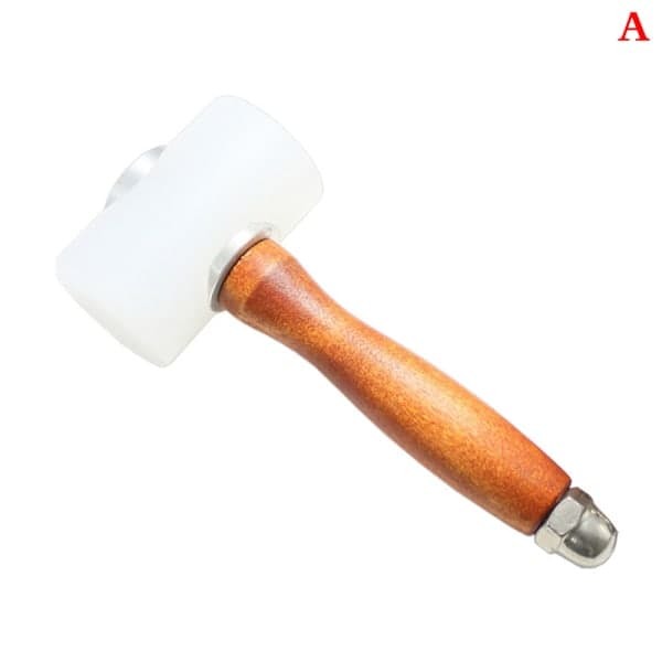 Lær Carving Craft Hammer Tool Kit Kohud Stansning Sømnad A