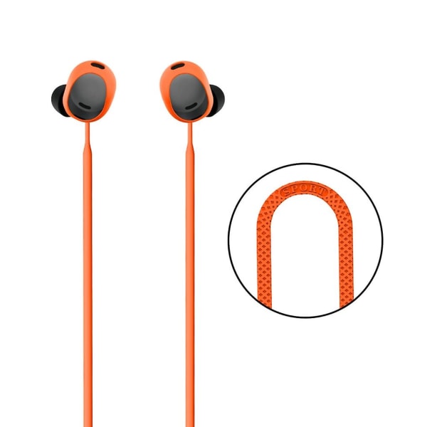 Antiförlust silikonhalsband - snöre för Pixel Buds Pro W Orange