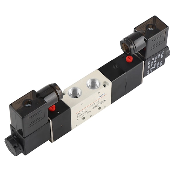 DC 24V BSP 1/4 Normalt stängd 3-positions 5-vägs pneumatisk magnetventil 0,15-0,8MPa 4V230-08P 0.2