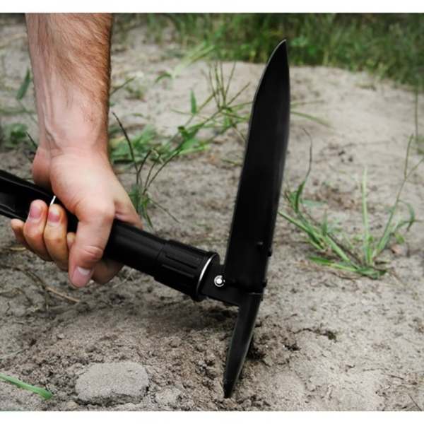 3-i-1 Hopfällbar Spade/Hacka/Såg - Camping 1250
