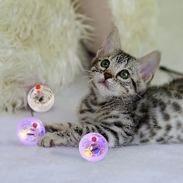 6 st spökhunting kattboll aktiverad kattleksak 6PCS