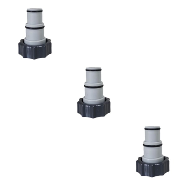 1/2/3 Portabel Poolslang Adapter Beslag Hållbar Ventil med 3PCS