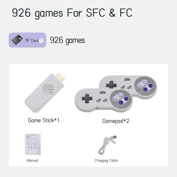 Klassisk retro spelkonsol SNES SFC Family Mini spelkonsol 926 games (unpackaged)