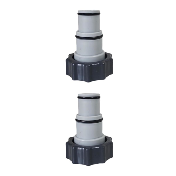 1/2/3 Portabel Poolslang Adapter Beslag Hållbar Ventil med 2PCS