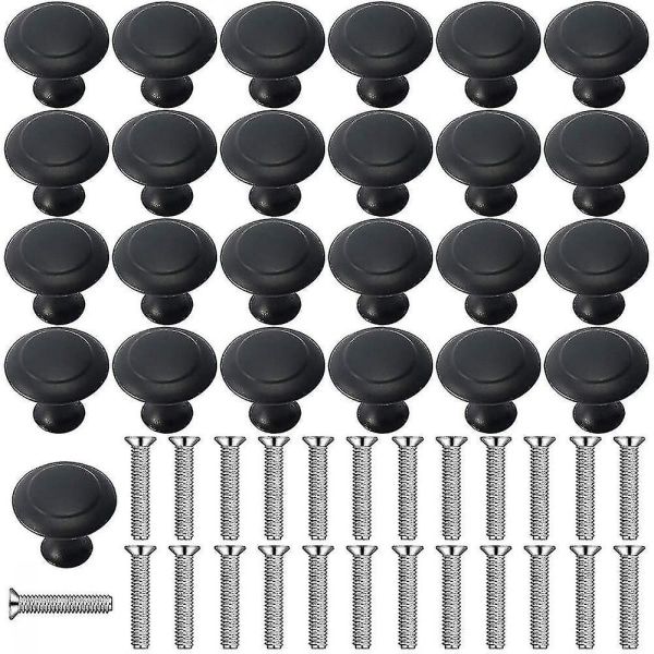 25 stycken Skåphandtagsknoppar 30 mm för badrum, skåp