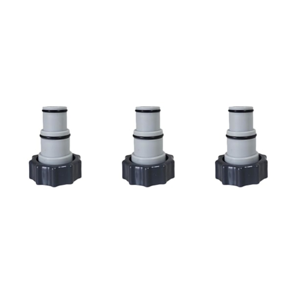 1/2/3 Portabel Poolslang Adapter Beslag Hållbar Ventil med 3PCS