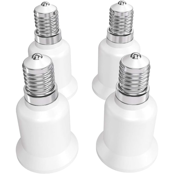 4x Sockeladapter - E14 till E27 Sockelomvandlare