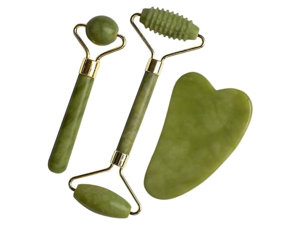 Kompletti Jade roller setti / Kasvohieronta / Jade roller setti Green Grön